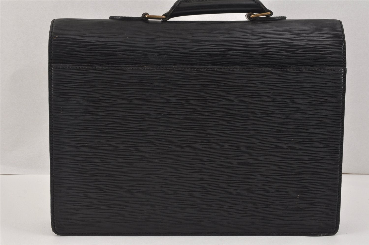 Authentic Louis Vuitton Epi Serviette Conseiller Briefcase Black M54422 LV 3018K