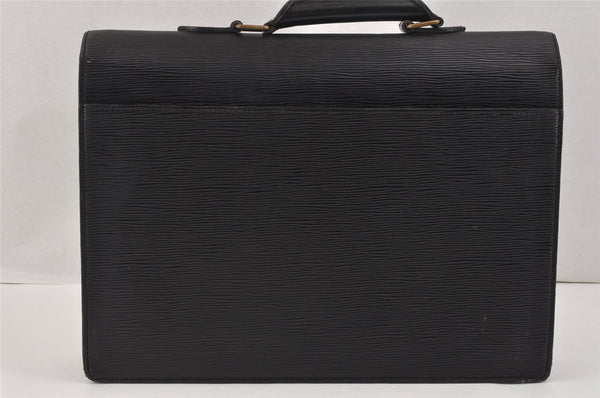 Authentic Louis Vuitton Epi Serviette Conseiller Briefcase Black M54422 LV 3018K