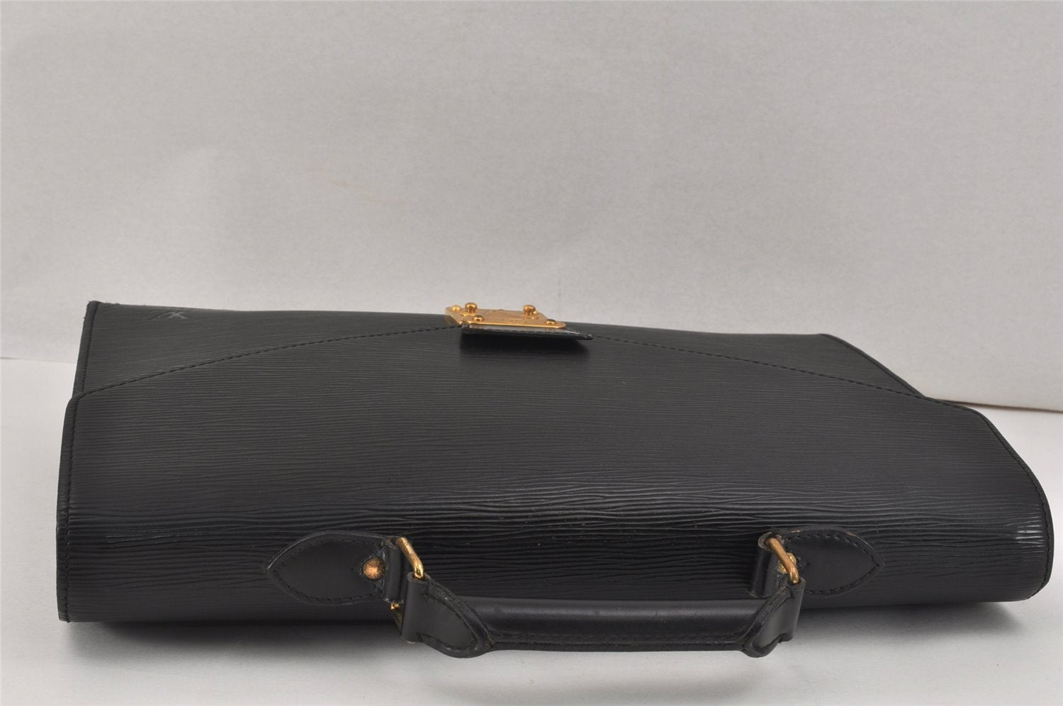 Authentic Louis Vuitton Epi Serviette Conseiller Briefcase Black M54422 LV 3018K