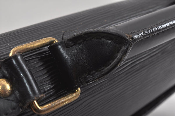 Authentic Louis Vuitton Epi Serviette Conseiller Briefcase Black M54422 LV 3018K