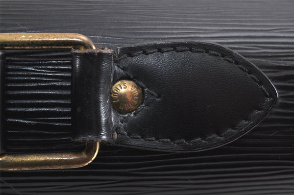 Authentic Louis Vuitton Epi Serviette Conseiller Briefcase Black M54422 LV 3018K