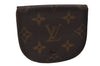 Authentic Louis Vuitton Monogram Porte Monnaie Gousset M61970 Coin Purse 3019J