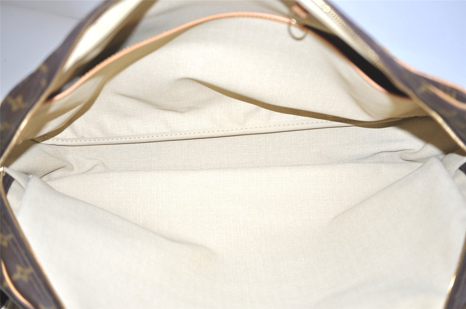 Authentic Louis Vuitton Monogram Alize 24 Heures Boston Hand Bag M41399 LV 3021I