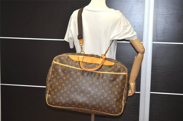 Authentic Louis Vuitton Monogram Alize 24 Heures Boston Hand Bag M41399 LV 3021I