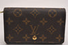 Auth Louis Vuitton Monogram Porte Monnaie Billets Tresor Wallet M61730 LV 3021J