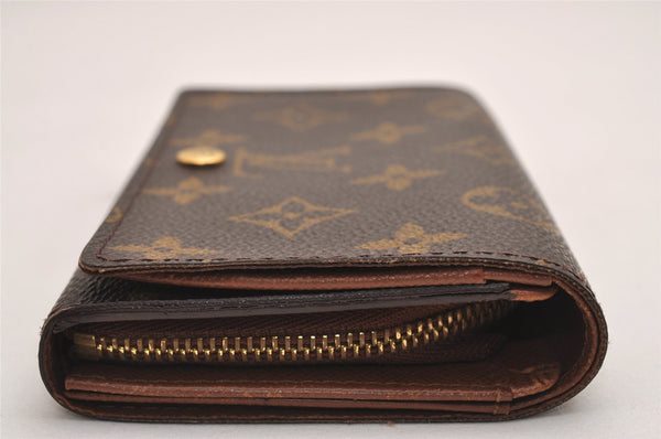 Auth Louis Vuitton Monogram Porte Monnaie Billets Tresor Wallet M61730 LV 3021J