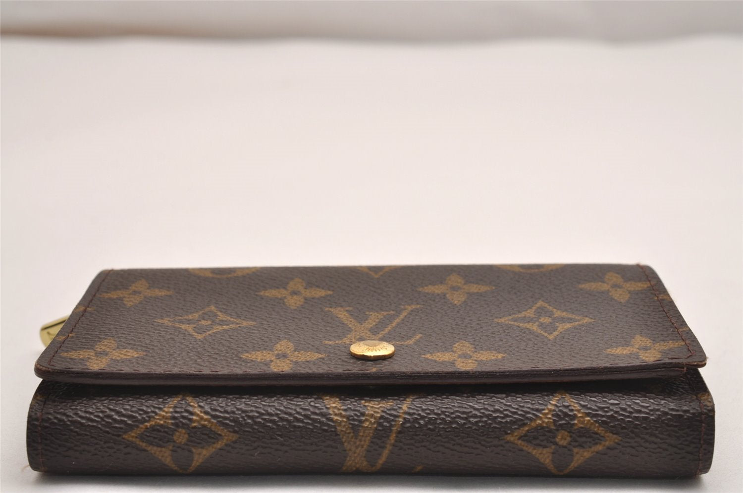 Auth Louis Vuitton Monogram Porte Monnaie Billets Tresor Wallet M61730 LV 3021J