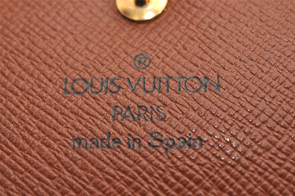 Auth Louis Vuitton Monogram Porte Monnaie Billets Tresor Wallet M61730 LV 3021J