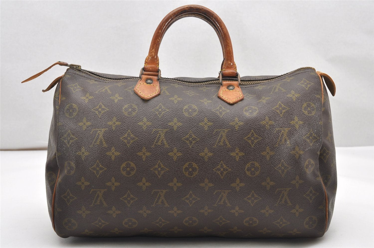 Authentic Louis Vuitton Monogram Speedy 35 Hand Boston Bag Old Model LV 3021K