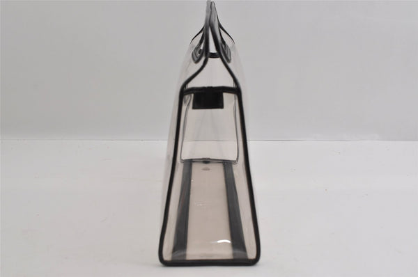 Authentic GUCCI Vintage 2in1 Hand Bag Vinyl Leather Clear 3022I