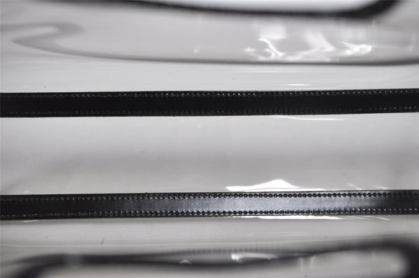 Authentic GUCCI Vintage 2in1 Hand Bag Vinyl Leather Clear 3022I