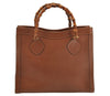 Authentic GUCCI Vintage Bamboo Shoulder Hand Bag Leather Brown Junk 3023J