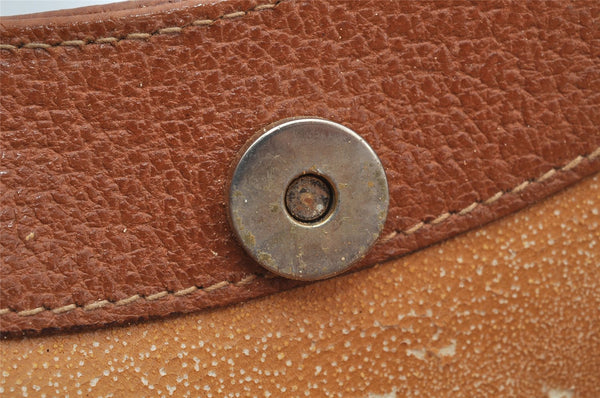 Authentic GUCCI Vintage Bamboo Shoulder Hand Bag Leather Brown Junk 3023J