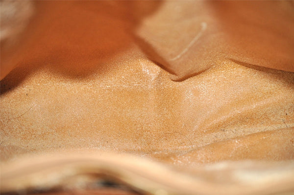 Authentic GUCCI Vintage Bamboo Shoulder Hand Bag Leather Brown Junk 3023J