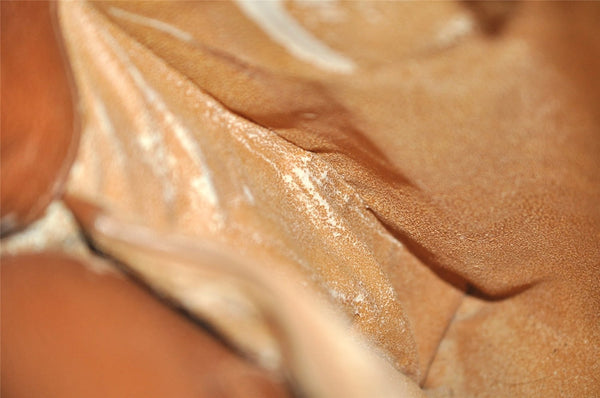 Authentic GUCCI Vintage Bamboo Shoulder Hand Bag Leather Brown Junk 3023J