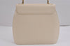 Authentic GIVENCHY Vintage Leather Shoulder Hand Bag Purse White 3024J