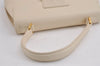 Authentic GIVENCHY Vintage Leather Shoulder Hand Bag Purse White 3024J