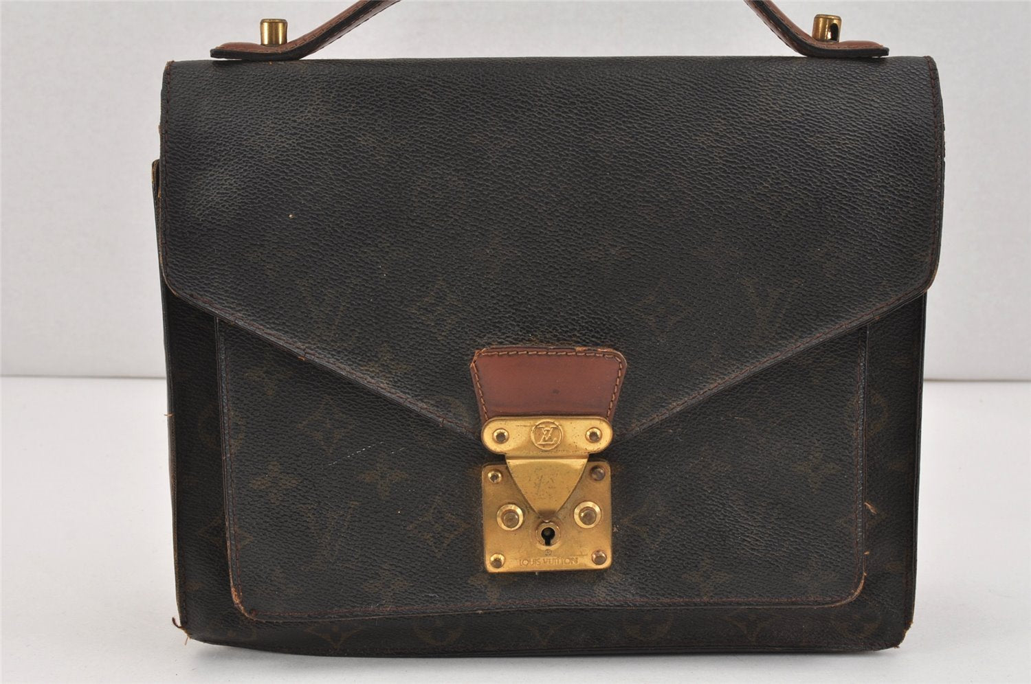 Authentic Louis Vuitton Monogram Monceau 2Way Shoulder Hand Bag M51185 LV 3024K