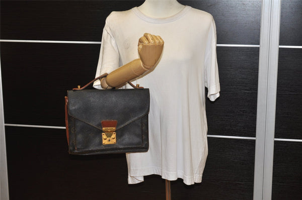Authentic Louis Vuitton Monogram Monceau 2Way Shoulder Hand Bag M51185 LV 3024K
