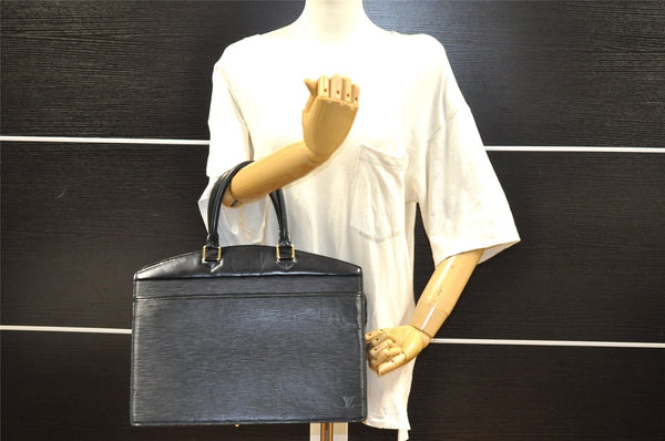 Authentic Louis Vuitton Epi Riviera Hand Bag Black M48182 LV 3025I