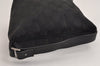 Authentic GUCCI Vintage Hand Bag Pouch Purse GG Canvas Leather 34080 Black 3025J