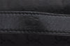 Authentic GUCCI Vintage Hand Bag Pouch Purse GG Canvas Leather 34080 Black 3025J