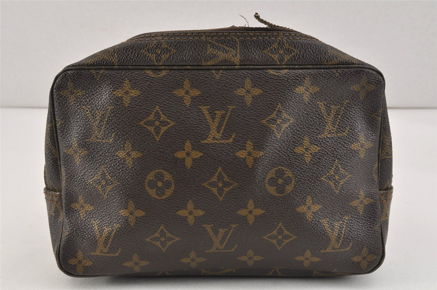 Auth Louis Vuitton Monogram Trousse Toilette 23 Clutch Bag M47524 Junk 3025K