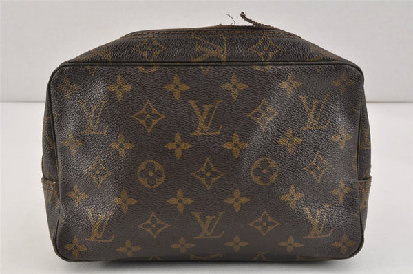 Auth Louis Vuitton Monogram Trousse Toilette 23 Clutch Bag M47524 Junk 3025K