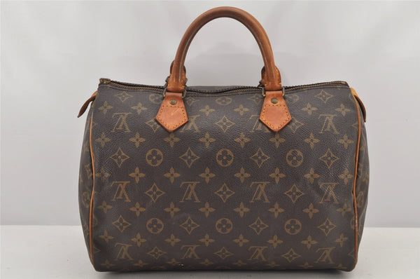 Authentic Louis Vuitton Monogram Speedy 30 Hand Boston Bag M41526 Junk 3026K