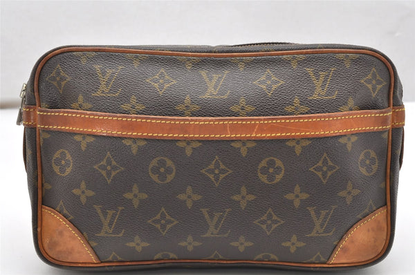 Authentic Louis Vuitton Monogram Compiegne 28 Clutch Hand Bag M51845 LV 3027K