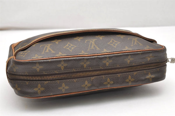 Authentic Louis Vuitton Monogram Compiegne 28 Clutch Hand Bag M51845 LV 3027K