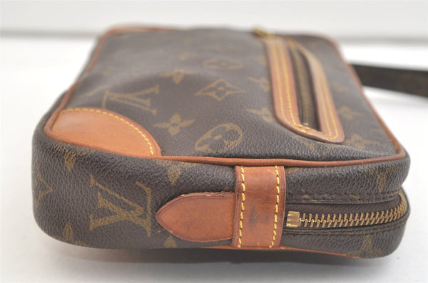 Authentic Louis Vuitton Monogram Marly Dragonne GM M51825 Clutch Bag Junk 3028K