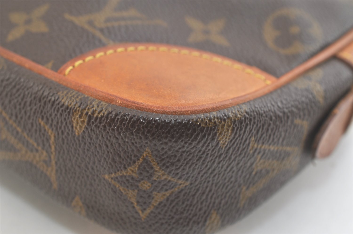 Authentic Louis Vuitton Monogram Marly Dragonne GM M51825 Clutch Bag Junk 3028K