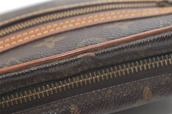 Authentic Louis Vuitton Monogram Marly Dragonne GM M51825 Clutch Bag Junk 3028K