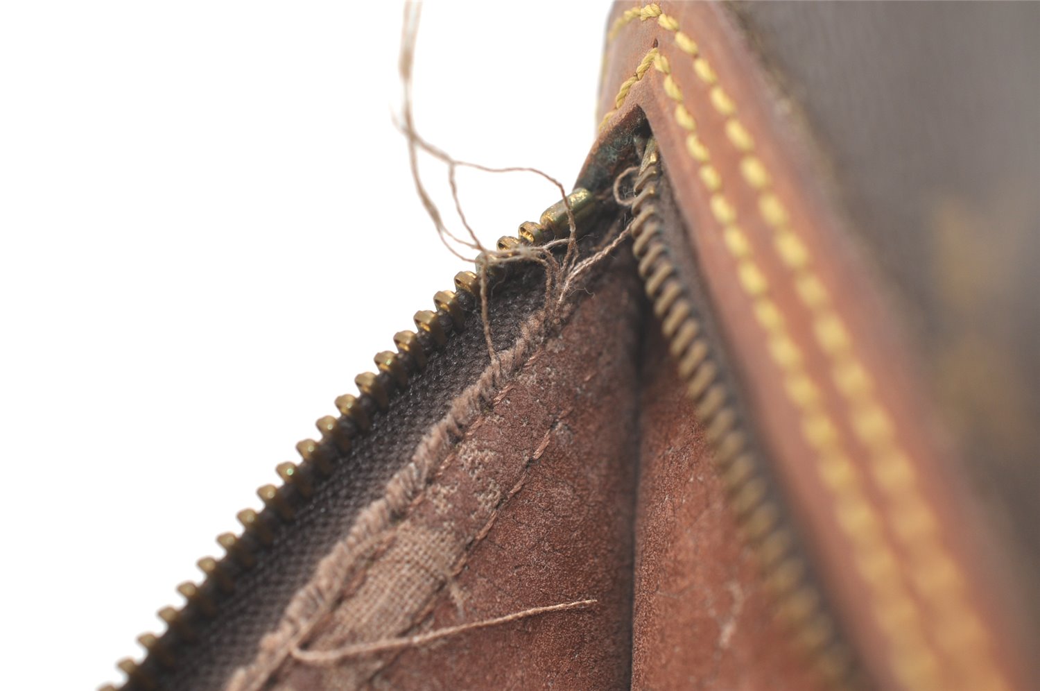 Authentic Louis Vuitton Monogram Marly Dragonne GM M51825 Clutch Bag Junk 3028K