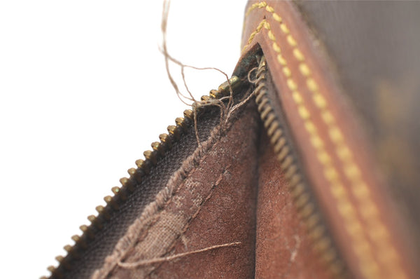 Authentic Louis Vuitton Monogram Marly Dragonne GM M51825 Clutch Bag Junk 3028K