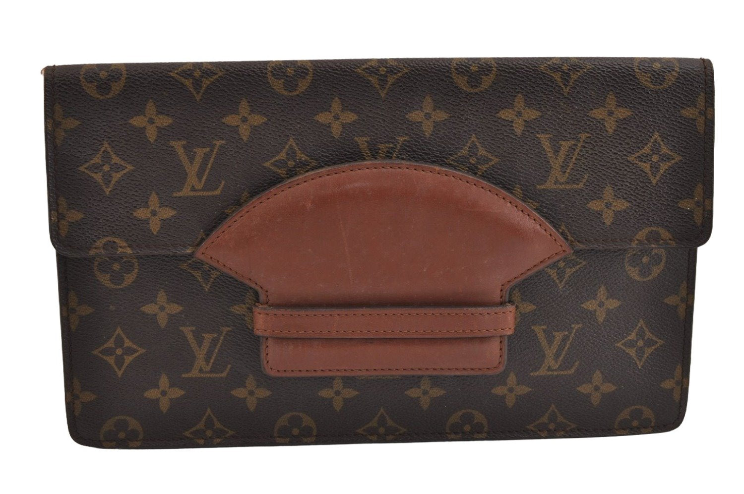 Authentic Louis Vuitton Monogram Chaillot Clutch Bag M51788 LV 3029J