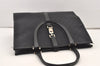 Authentic GUCCI Jackie Shoulder Tote Bag GG Canvas Leather 0021064 Black 3030J