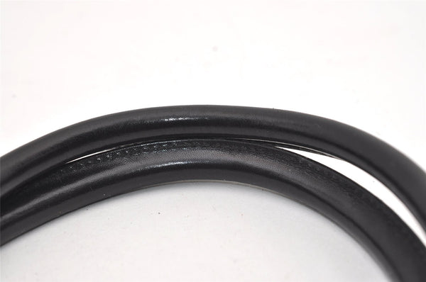 Authentic GUCCI Jackie Shoulder Tote Bag GG Canvas Leather 0021064 Black 3030J