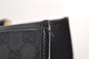 Authentic GUCCI Jackie Shoulder Tote Bag GG Canvas Leather 0021064 Black 3030J