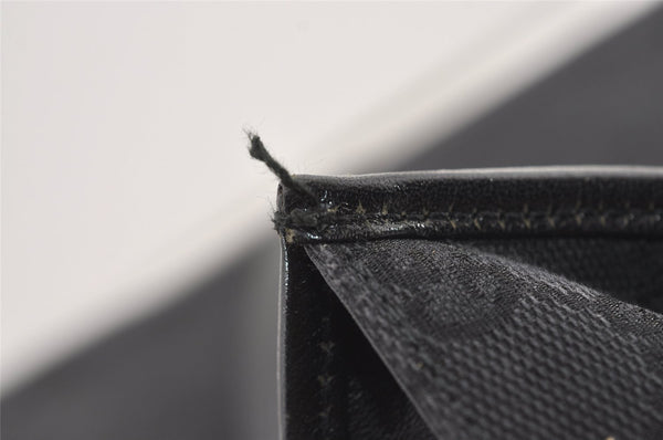 Authentic GUCCI Jackie Shoulder Tote Bag GG Canvas Leather 0021064 Black 3030J