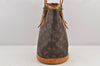 Authentic Louis Vuitton Monogram Bucket PM Shoulder Tote Bag M42238 LV 3030K