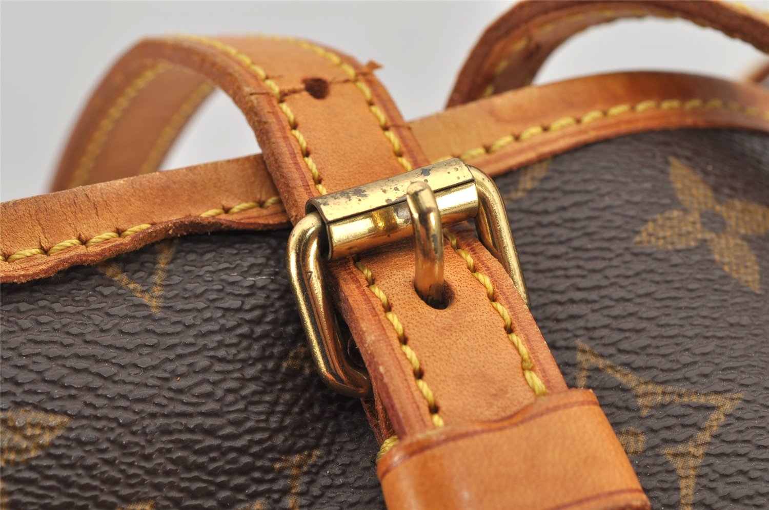 Authentic Louis Vuitton Monogram Bucket PM Shoulder Tote Bag M42238 LV 3030K