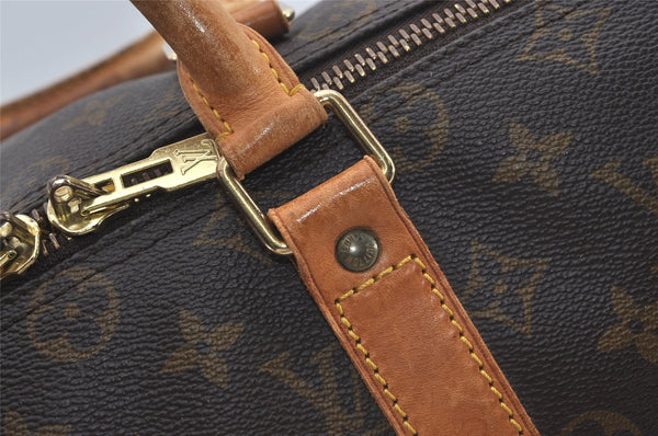 Authentic Louis Vuitton Monogram Keepall Bandouliere 45 M41418 Boston Bag 3031I