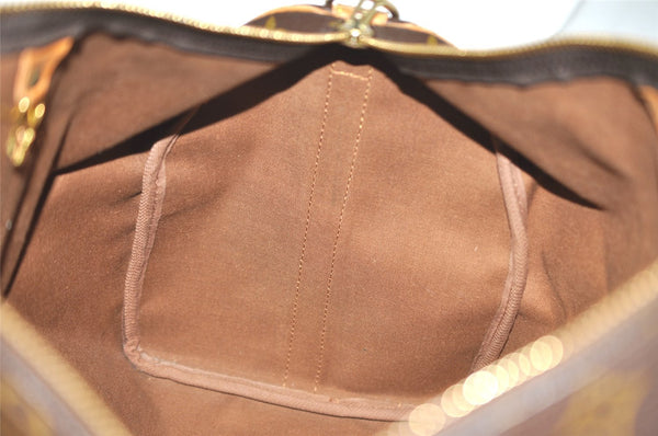 Authentic Louis Vuitton Monogram Keepall Bandouliere 45 M41418 Boston Bag 3031I