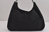 Authentic GUCCI Shoulder Hand Bag Purse Nylon Leather 0013767 Black 3031J