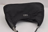Authentic GUCCI Shoulder Hand Bag Purse Nylon Leather 0013767 Black 3031J