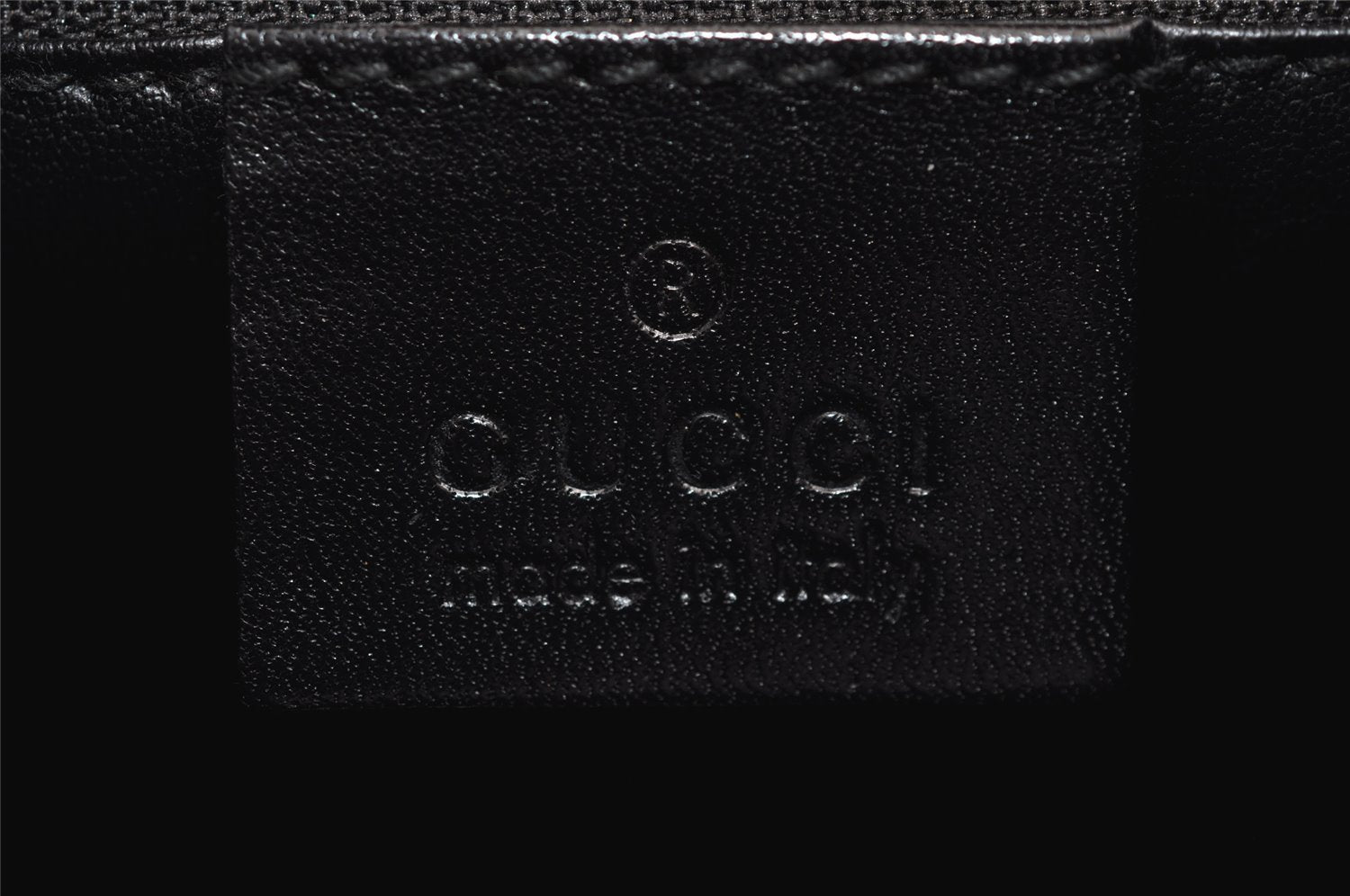 Authentic GUCCI Shoulder Hand Bag Purse Nylon Leather 0013767 Black 3031J