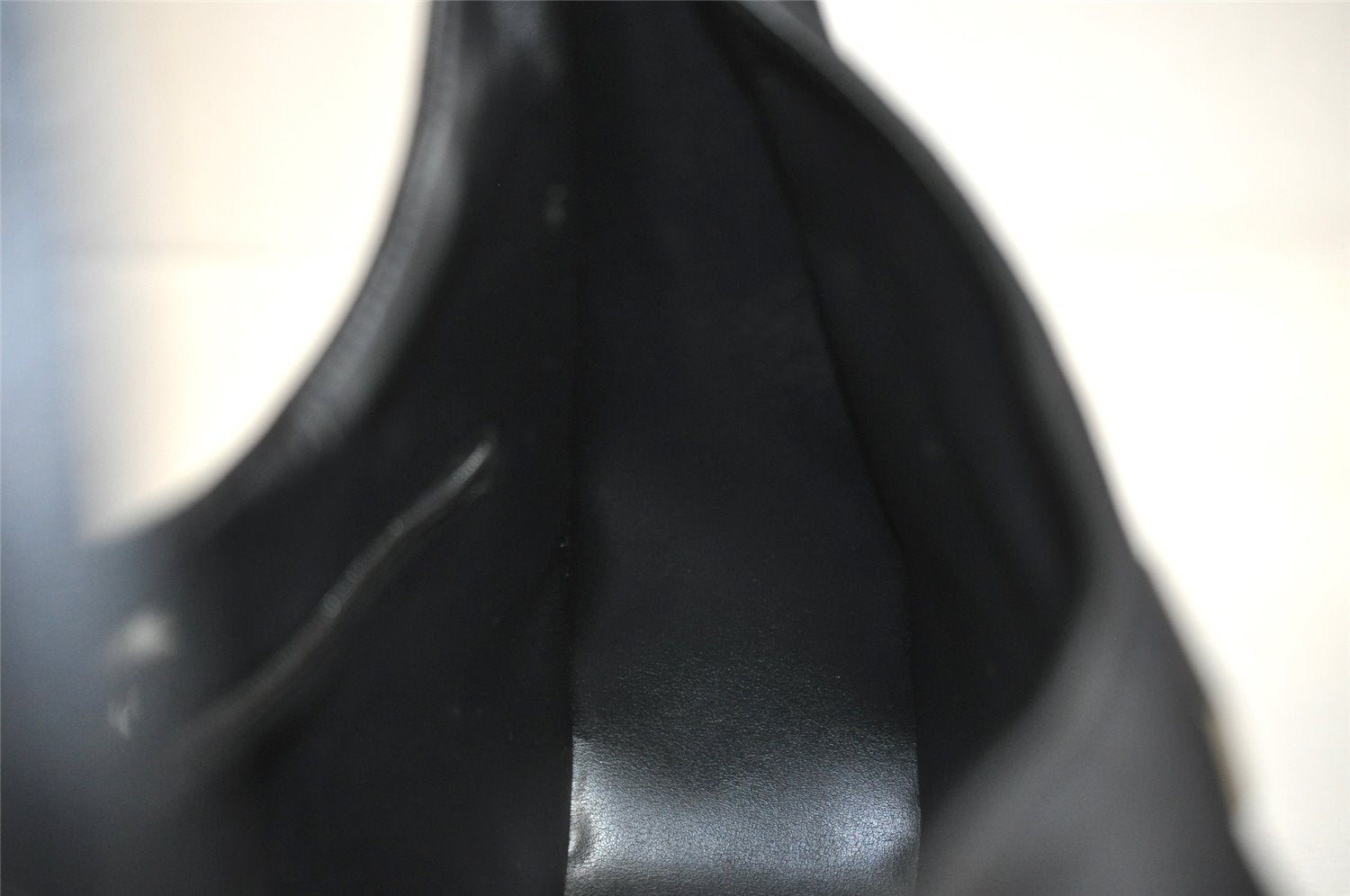 Authentic GUCCI Shoulder Hand Bag Purse Nylon Leather 0013767 Black 3031J