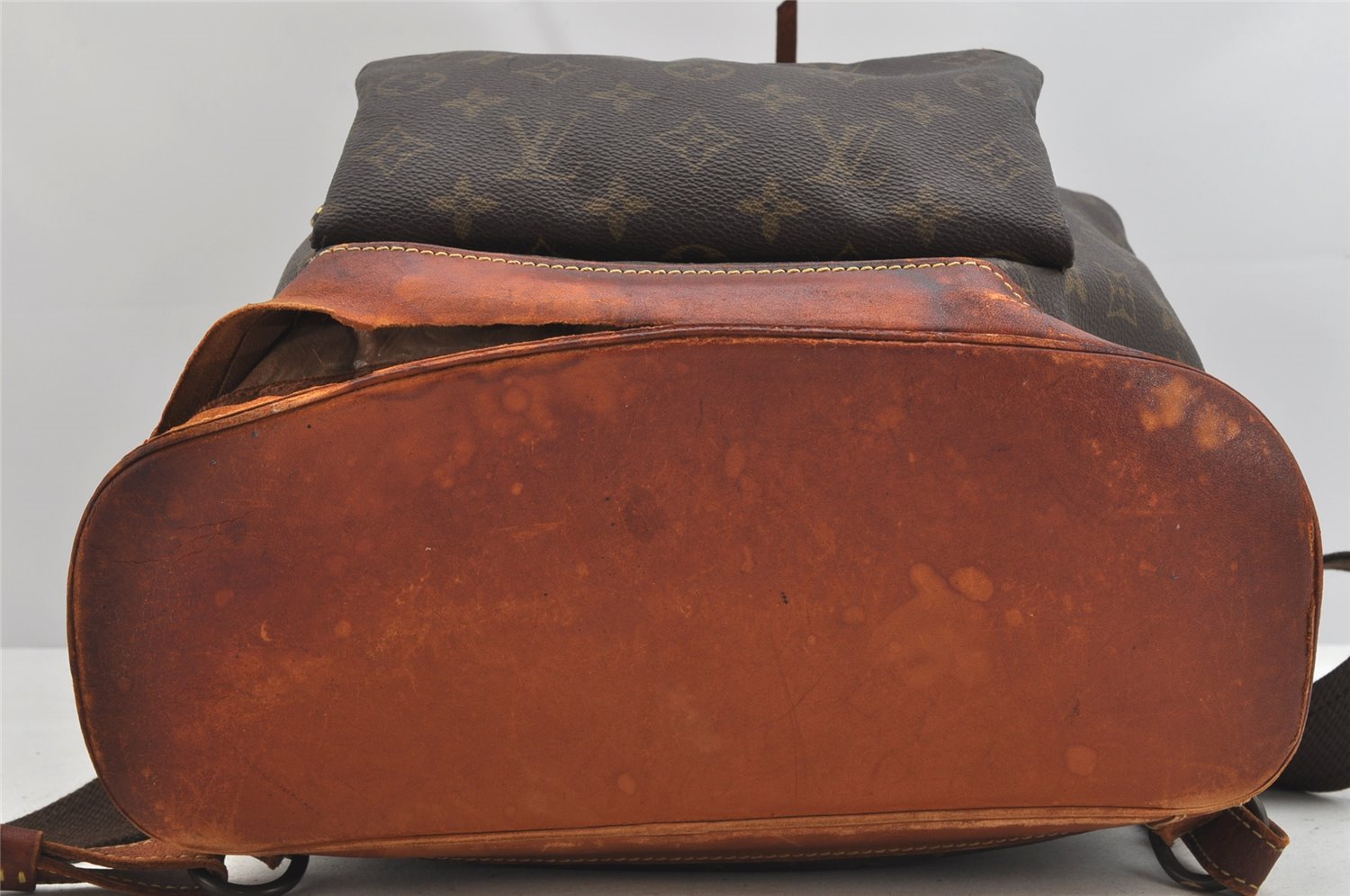 Authentic Louis Vuitton Monogram Montsouris GM Backpack M51135 LV Junk 3031K